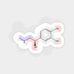 Adrenaline Molecule Chemistry Sticker